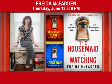 Freida McFadden, Thursday, June 13 at 8 PM