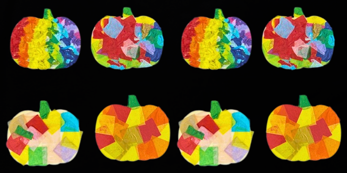 DIY Tissue Paper Fall Ornaments