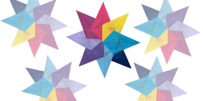 Easy Tissue Paper Window Stars