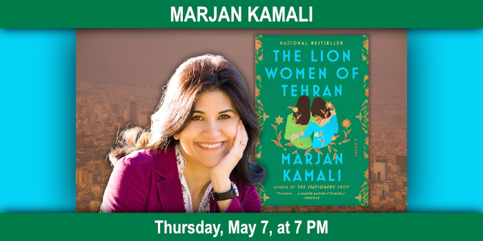 Marjan Kamali, Thursday, May 7 at 7 PM.