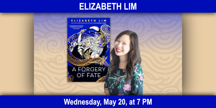 Elizabeth Lim, Wednesday, May 20 at 7 PM.
