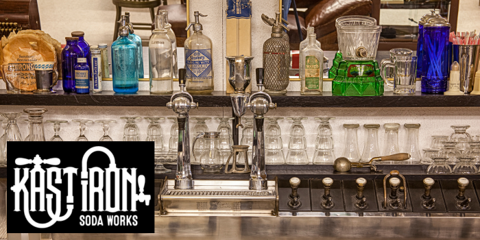Soda fountain display.