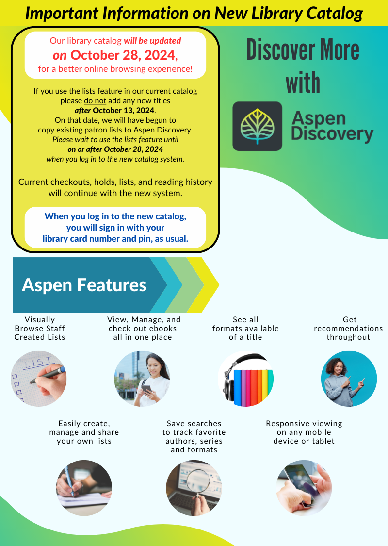 Library Catalog Update to Aspen Discovery