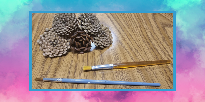 Teen Scene Pinecone Art