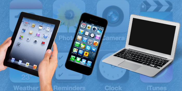 iPad, Cell Phone, Computer