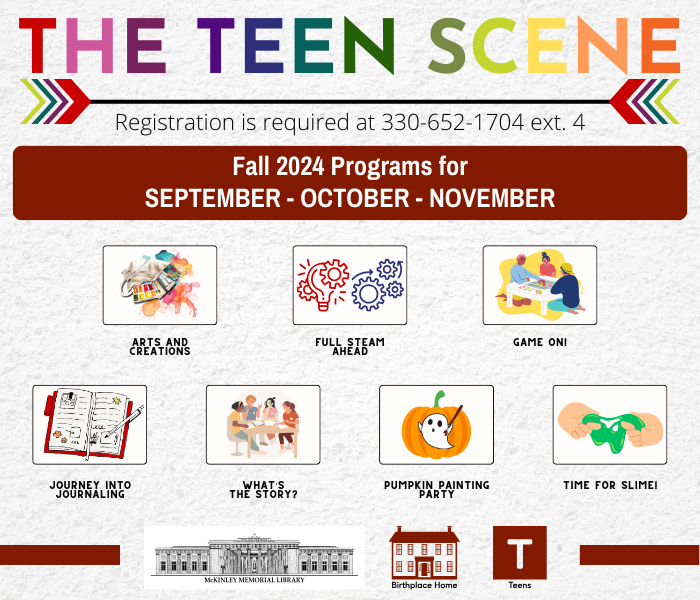 The Teen Scene Fall 2024 Programs for September, October, November